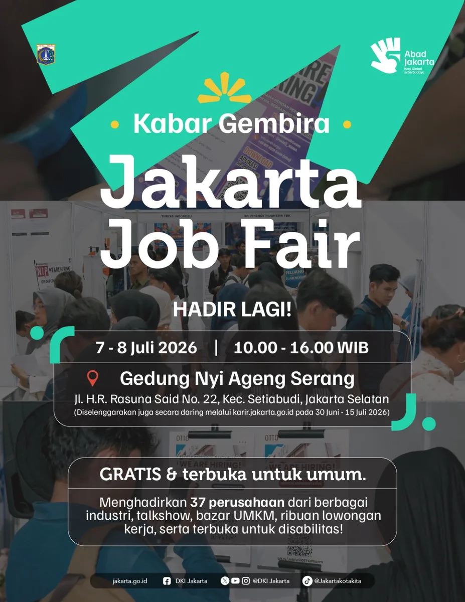 Job Fair Kabupaten Lombok Utara 2026 (Suku Dinas TKTE Wilayah Kabupaten Lombok Utara Barat) : 7-8 Juli 2026